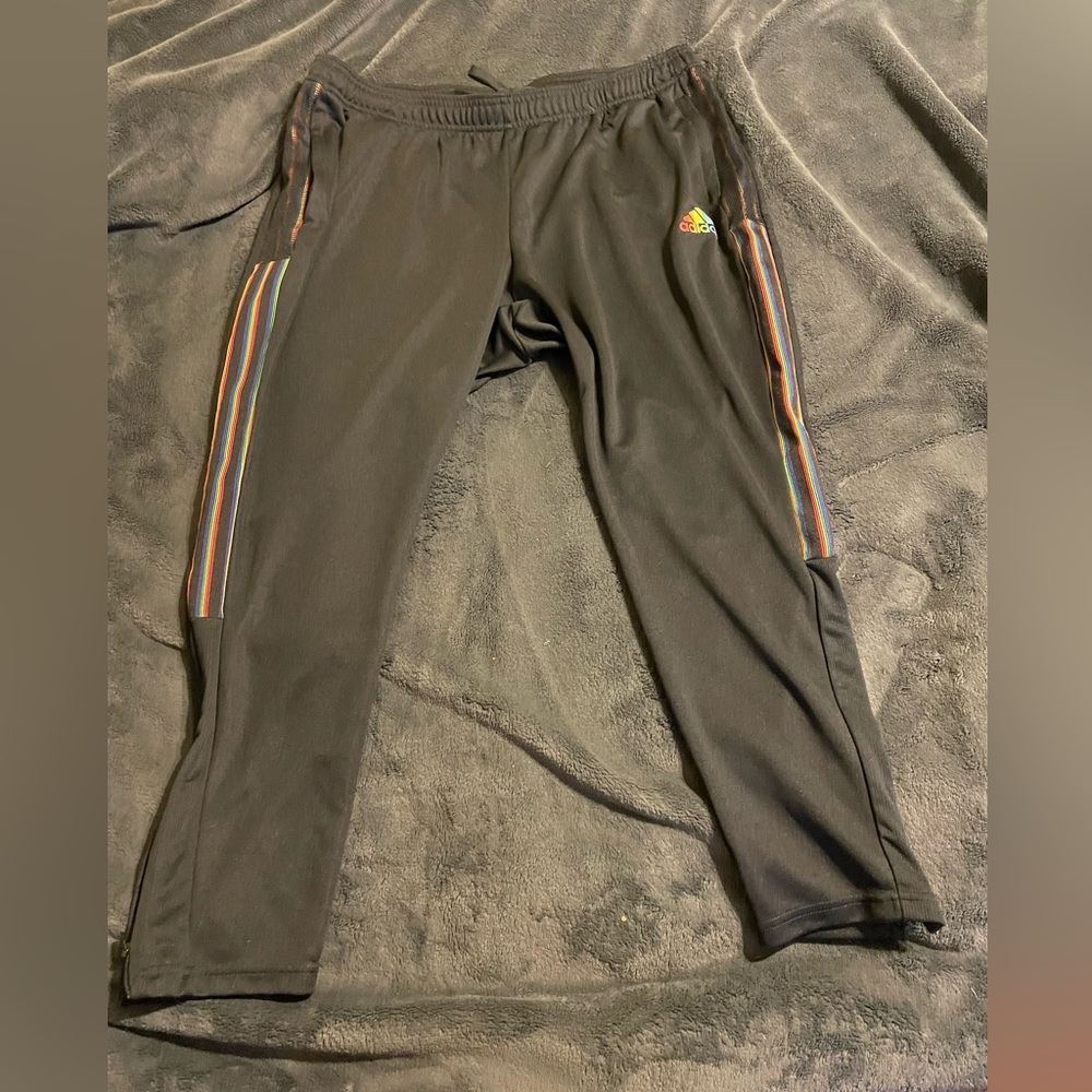 Adidas Rainbow Striped Pants